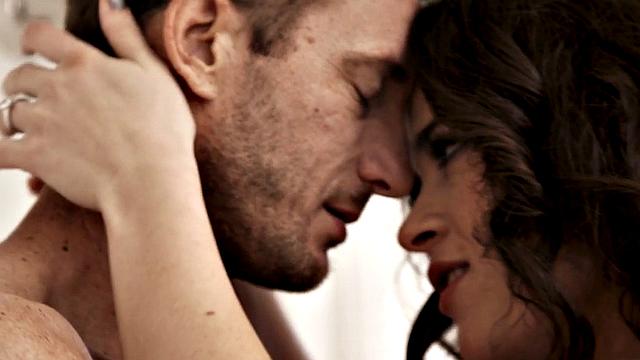 Perky GF deepthroats during steamy sex with her lover