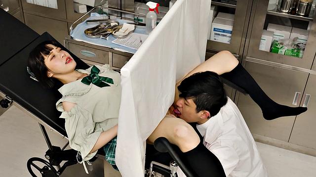 A quick trip to the Doctor and Yuli ends up fucking him and swallowing cum