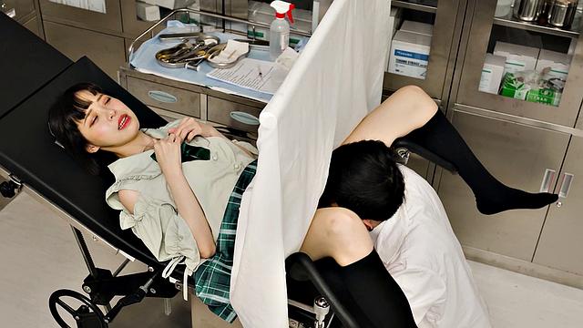 A quick trip to the Doctor and Yuli ends up fucking him and swallowing cum