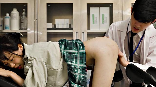 A quick trip to the Doctor and Yuli ends up fucking him and swallowing cum