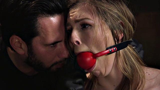 Kinky submissive slut gets her hair pulled, gagged, and fucked hard before deepthroating and taking it from behind