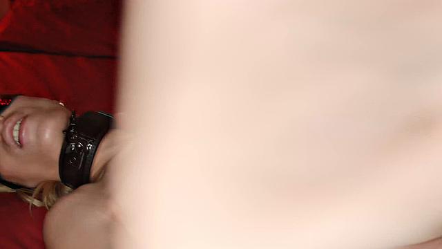 Authoritative Angelique Lapiedra dominates obedient Ada Lapiedra in dog cangue and leash for a super hot xxx session.