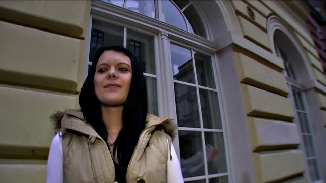 Adorable Hottie gets her tight pussy pounded in the bathroom while wearing a thong and jeans