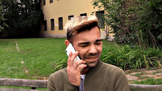 Euro guy picked up and bareback pounded outdoors