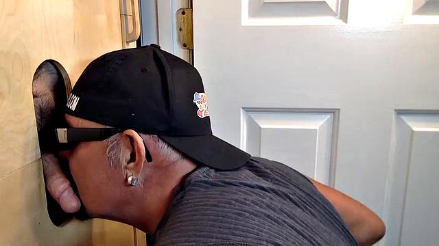 Construction Stud Gets A Gloryhole Blowjob