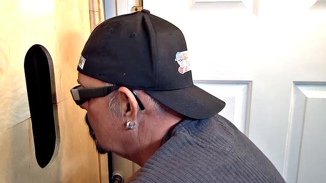 Construction Stud Gets A Gloryhole Blowjob