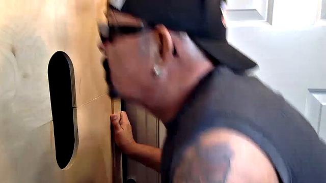 Construction Stud Gets A Gloryhole Blowjob