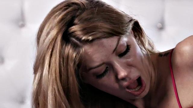 21yo enjoys fucking from behind by big white dick