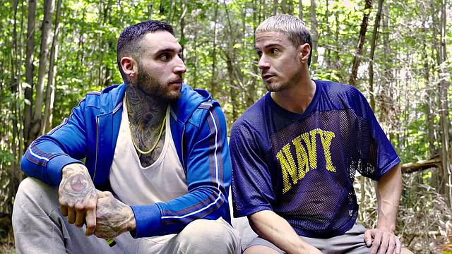 HETEROFLEXIBLE - Curious Str8 Hunks Skyy Knox & Tony D'Angelo Fuck In The Woods