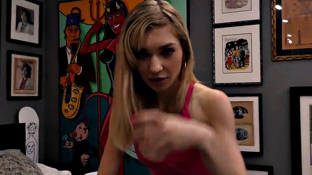 POV 21yo skinny babe sucks and gets fucked in pussy