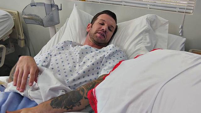 Nursing shemale barebacked from behind until climax