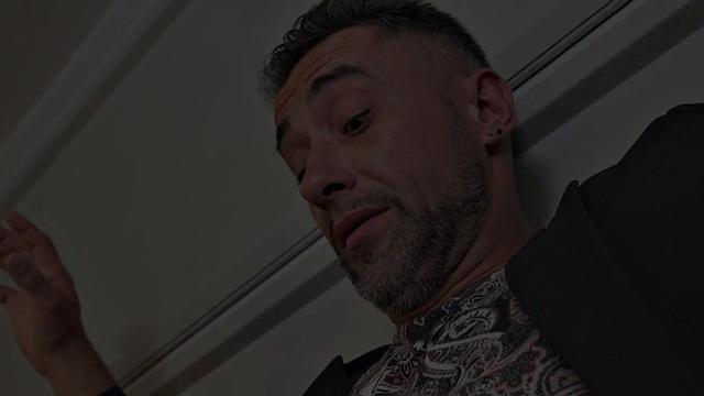 Ethnic security guard drilled