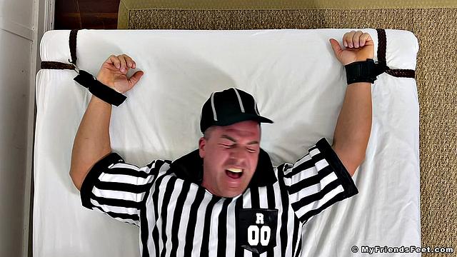 Braden the Referee Tickled - Braden