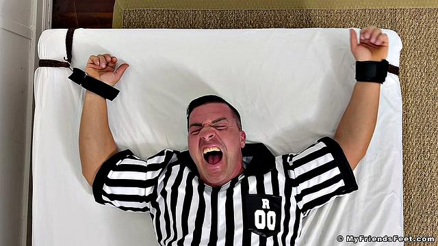 Braden the Referee Tickled - Braden