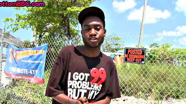 Black picked up and public banged outdoor for money