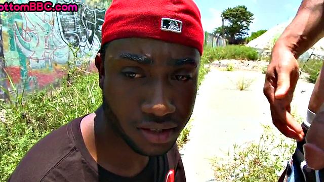 Black picked up and public banged outdoor for money