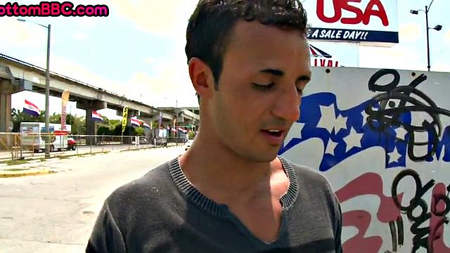 Black picked up and public banged outdoor for money