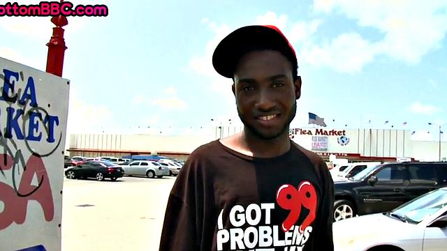 Black picked up and public banged outdoor for money