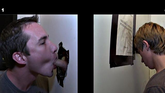 Naive straight stud gets gloryhole sucked by dude