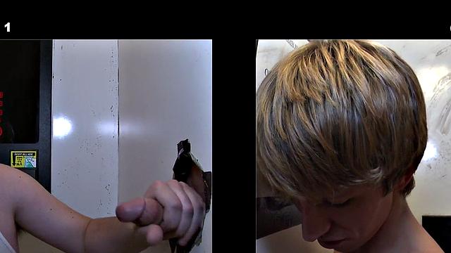 Naive straight stud gets gloryhole sucked by dude