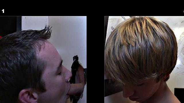 Naive straight stud gets gloryhole sucked by dude