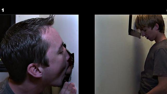 Naive straight stud gets gloryhole sucked by dude