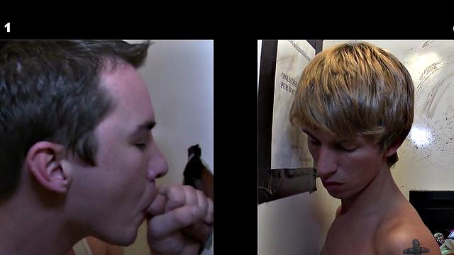 Naive straight stud gets gloryhole sucked by dude