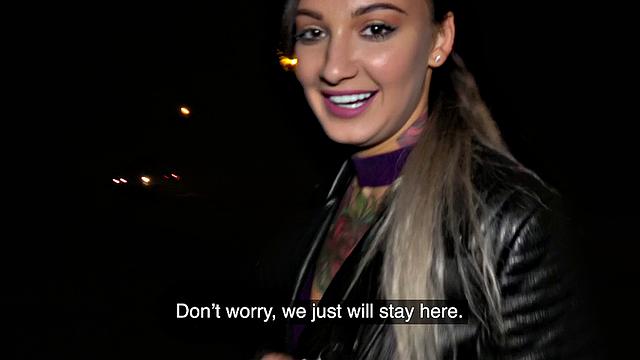 Tattooed horny minx late-night fuck