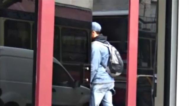 Miguel Torres in the toilet taking a piss when young Hugo Lopez steps out of a stall, and there's an instant attraction. Miguel fucks Hugo's face hard, before he slides his cock up the boy's ass.