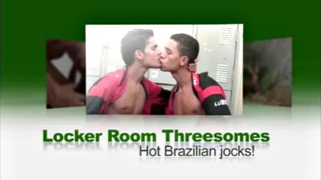 Miguel Torres in the toilet taking a piss when young Hugo Lopez steps out of a stall, and there's an instant attraction. Miguel fucks Hugo's face hard, before he slides his cock up the boy's ass.