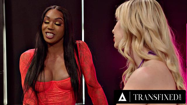 TRANSFIXED - Aroused Busty Leilani Li RAW FUCKS Roommate Haley Reed After Clubbing All Night