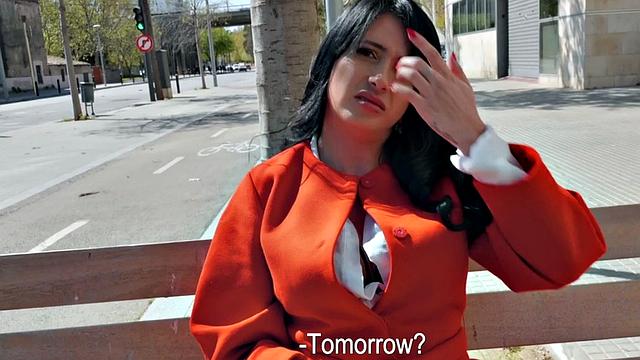 A busty Latina get her tight pussy pounded in POV before getting drilled in the open