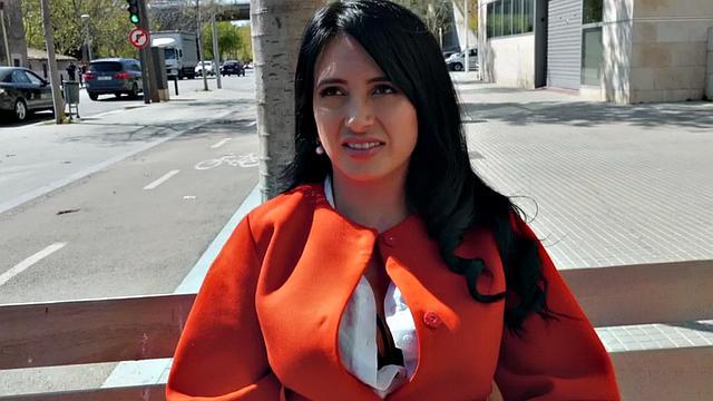 A busty Latina get her tight pussy pounded in POV before getting drilled in the open