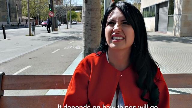 A busty Latina get her tight pussy pounded in POV before getting drilled in the open