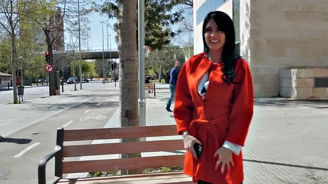 A busty Latina get her tight pussy pounded in POV before getting drilled in the open