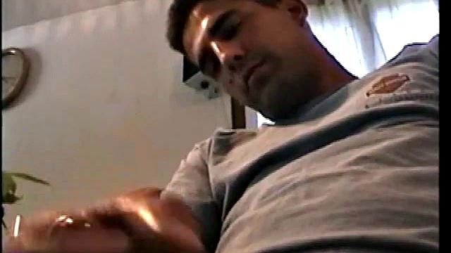 Straight Zack Stroking Cock