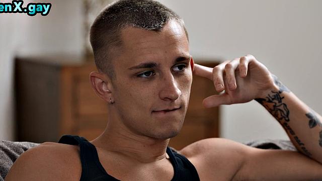 Manly stud barebacks twink in skinny asshole