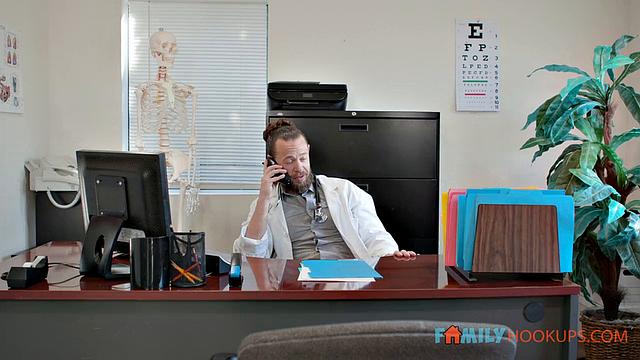 Electra Rayne gets an anal exam from Stepdad