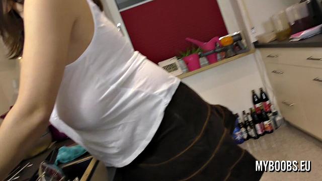 Talia Amanda Does Homework and Wets Her Huge Tits