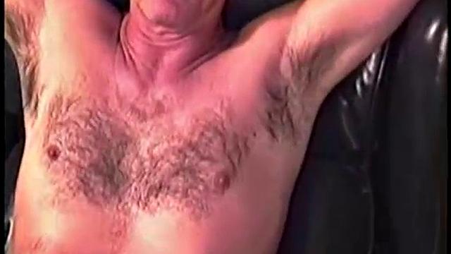 Gary strips down and strokes his thick cock for the camera