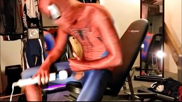 Masturbating Spider-Man