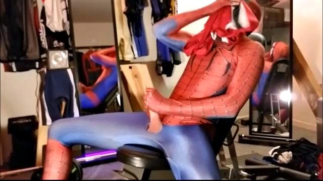 Masturbating Spider-Man