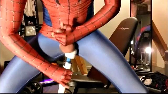 Masturbating Spider-Man
