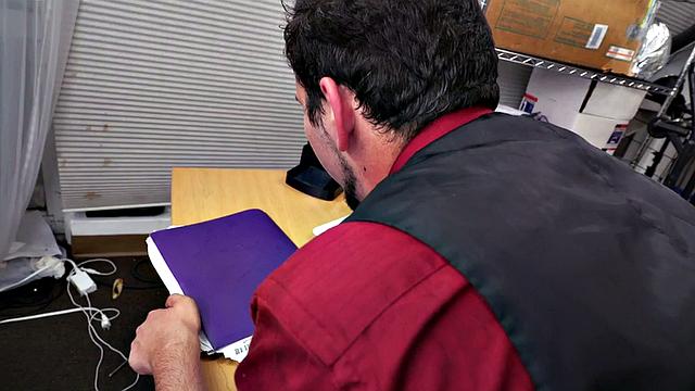 Dominant BBC jock fucks office stud in white tight ass