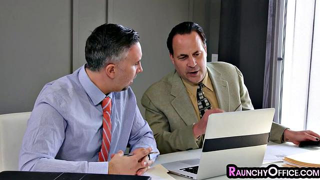 Skinny petite secretary deepthroating