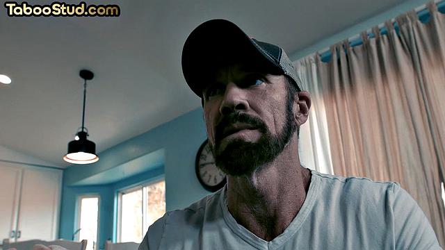 Muscled ebony doggystyled by DILF