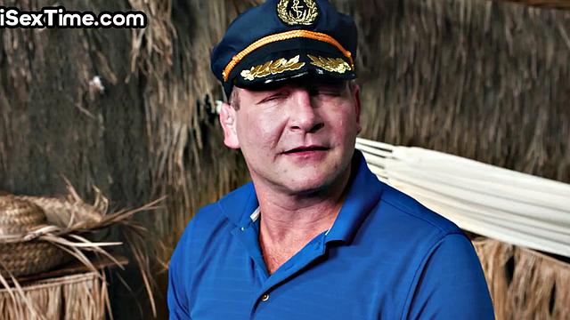 Bigbooty babe passionately riding cock in 3some