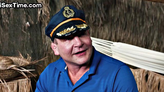 Bigbooty babe passionately riding cock in 3some