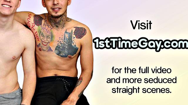 Straight guy 1st time gets sucked by gay in Straight to Gay BJ