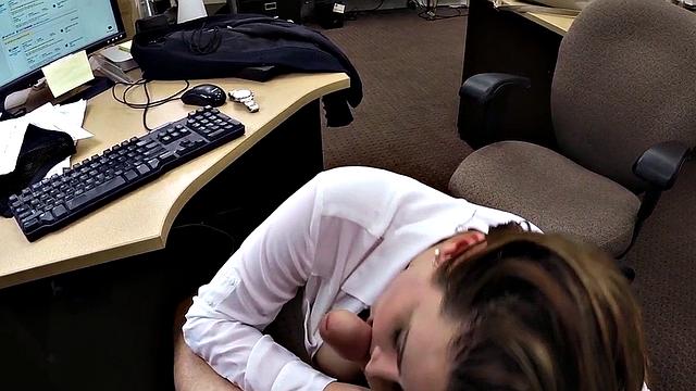 Pawnshop MILF loves fucking in pussy by big cock